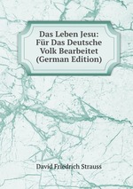 Das Leben Jesu: Fr Das Deutsche Volk Bearbeitet (German Edition)