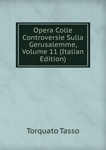 Opera Colle Controversie Sulla Gerusalemme, Volume 11 (Italian Edition)