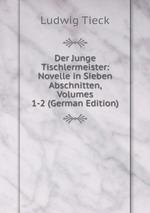 Der Junge Tischlermeister: Novelle in Sieben Abschnitten, Volumes 1-2 (German Edition)