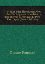 Trait Des Piles lectriques: Piles Hydro-lectriques Accumulateurs, Piles Thermo-lectriques Et Pyro-lectriques (French Edition)