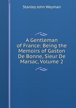 A Gentleman of France: Being the Memoirs of Gaston De Bonne, Sieur De Marsac, Volume 2