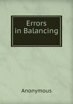 Errors in Balancing
