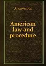 American law and procedure