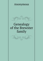 Genealogy of the Brewster family