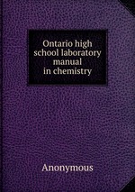 Ontario high school laboratory manual in chemistry
