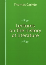 Lectures on the history of literature