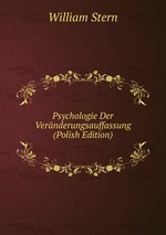 Psychologie Der Vernderungsauffassung (Polish Edition)