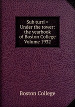 Sub turri = Under the tower: the yearbook of Boston College Volume 1932