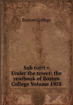 Sub turri = Under the tower: the yearbook of Boston College Volume 1958