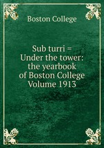 Sub turri = Under the tower: the yearbook of Boston College Volume 1913