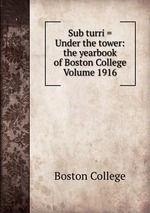 Sub turri = Under the tower: the yearbook of Boston College Volume 1916