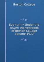 Sub turri = Under the tower: the yearbook of Boston College Volume 1920
