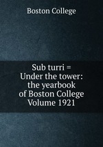 Sub turri = Under the tower: the yearbook of Boston College Volume 1921
