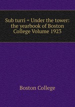 Sub turri = Under the tower: the yearbook of Boston College Volume 1923