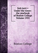 Sub turri = Under the tower: the yearbook of Boston College Volume 1933