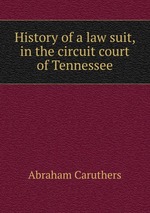 History of a law suit, in the circuit court of Tennessee