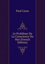 Le Problme De La Conscience Du Moi (French Edition)