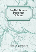 English Drama: Pamphlet Volume
