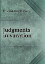 Judgments in vacation