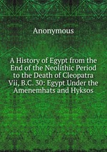 A History of Egypt from the End of the Neolithic Period to the Death of Cleopatra Vii, B.C. 30: Egypt Under the Amenemhats and Hyksos