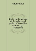Key to the Panorama of the palace and garden of Versailles. Painted by J. Vanderlyn