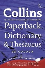 Collins English Paperback Dictionary and Thesaurus