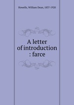 A letter of introduction : farce