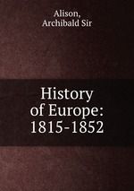History of Europe: 1815-1852