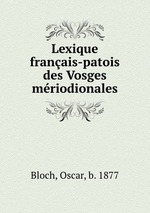 Lexique franais-patois des Vosges mriodionales