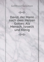 David, der Mann nach dem Herzen Gottes: Als Mensch, Israelit und Knig