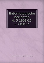 Entomologische berichten. d. 3 1909-13