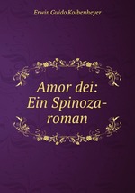 Amor dei: Ein Spinoza-roman