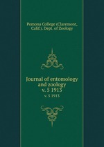 Journal of entomology and zoology. v. 5 1913