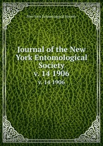 Journal of the New York Entomological Society. v. 14 1906