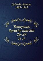 Tennysons Sprache und Stil. 26-29