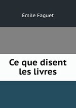 Ce que disent les livres