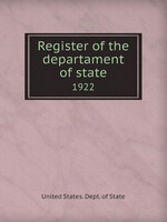 Register of the departament of state. 1922