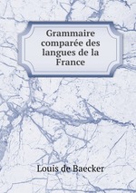 Grammaire compare des langues de la France