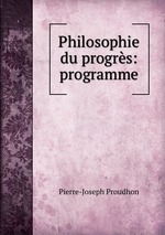 Philosophie du progrs: programme