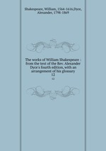 The works of William Shakespeare : from the text of the Rev. Alexander Dyce`s fourth edition, with an arrangement of his glossary. 12