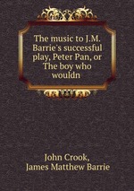 The music to J.M. Barrie`s successful play, Peter Pan, or The boy who wouldn