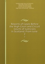 Reports of Cases Before the High Court and Circuit Courts of Justiciary in Scotland: From June .. 2