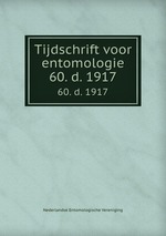 Tijdschrift voor entomologie. 60. d. 1917