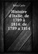 Histoire d`Italie, de 1789  1814: de 1789 a 1814