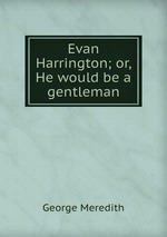 Evan Harrington; or, He would be a gentleman