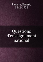 Questions d`enseignement national