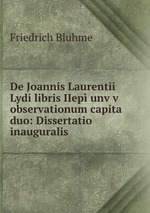 De Joannis Laurentii Lydi libris IIep unvv observationum capita duo: Dissertatio inauguralis