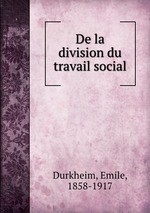 De la division du travail social