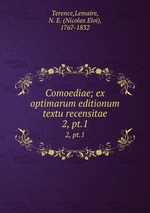 Comoediae; ex optimarum editionum textu recensitae. 2, pt.1