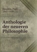 Anthologie der neueren Philosophie